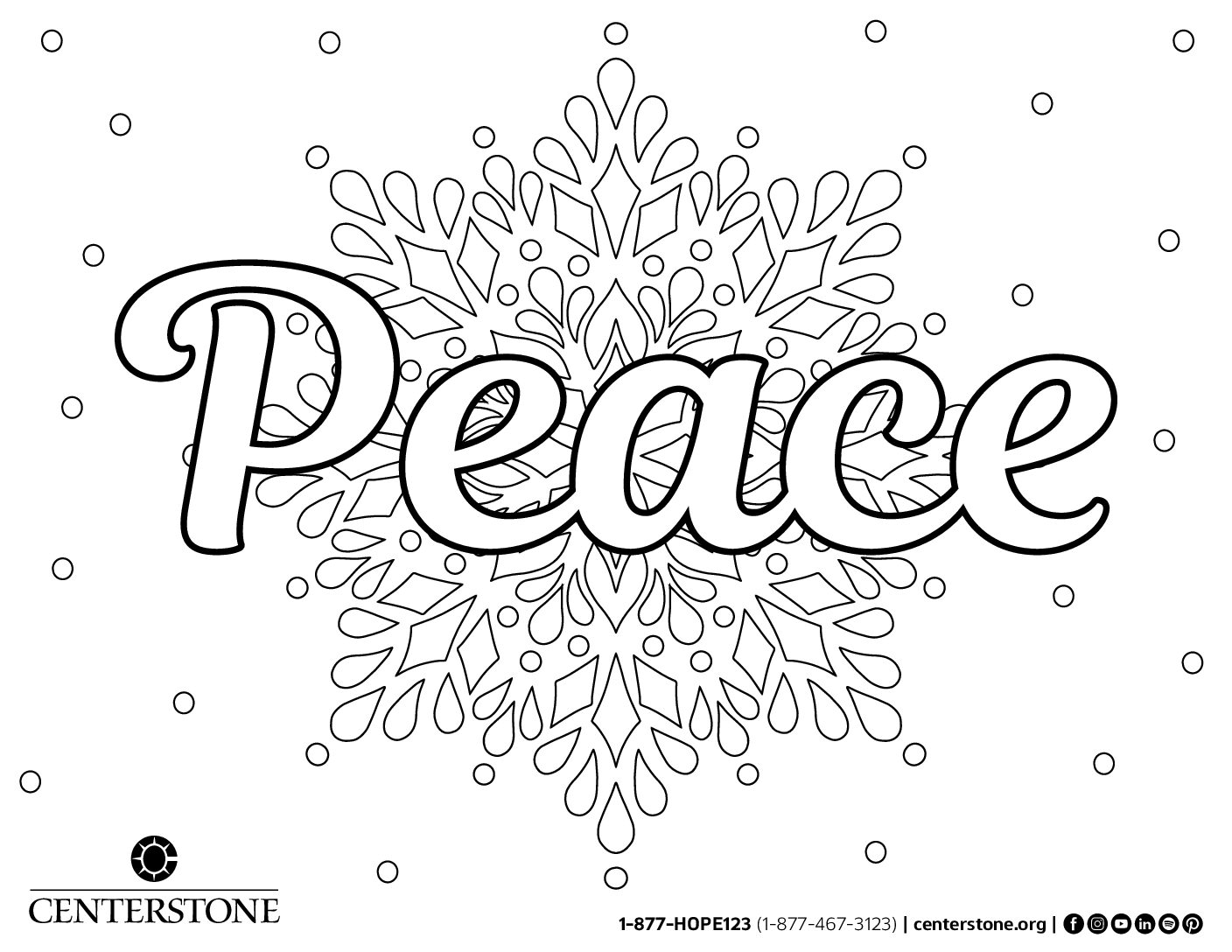 Peace Coloring Sheet