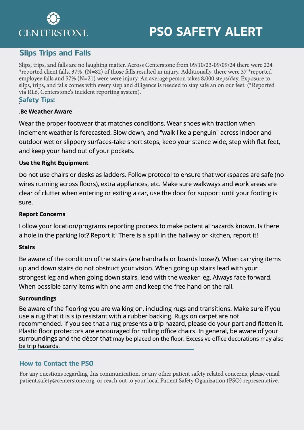 Slips, Trips & Falls